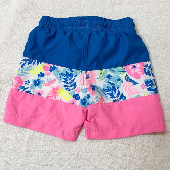 Tommy Bahama boys swim trunks size 5 - navy/pink/floral, sz S - Picture 11 of 11